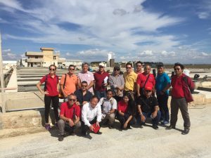 Southeast Asian Marine Fish Stakeholder Group at a modern industrial fish hatchery in Sicily