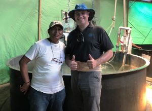 Visit to an offshore cage hatchery operation in Indonesia